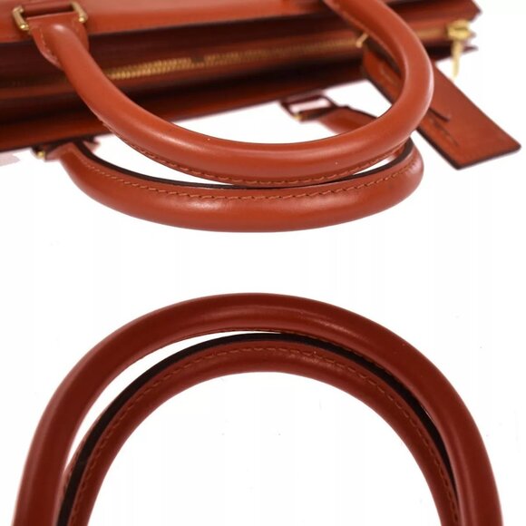 LOUIS VUITTON LV Logo Riviera Hand Bag Epi Leather Brown France M48183 67YG741 - Picture 16 of 16